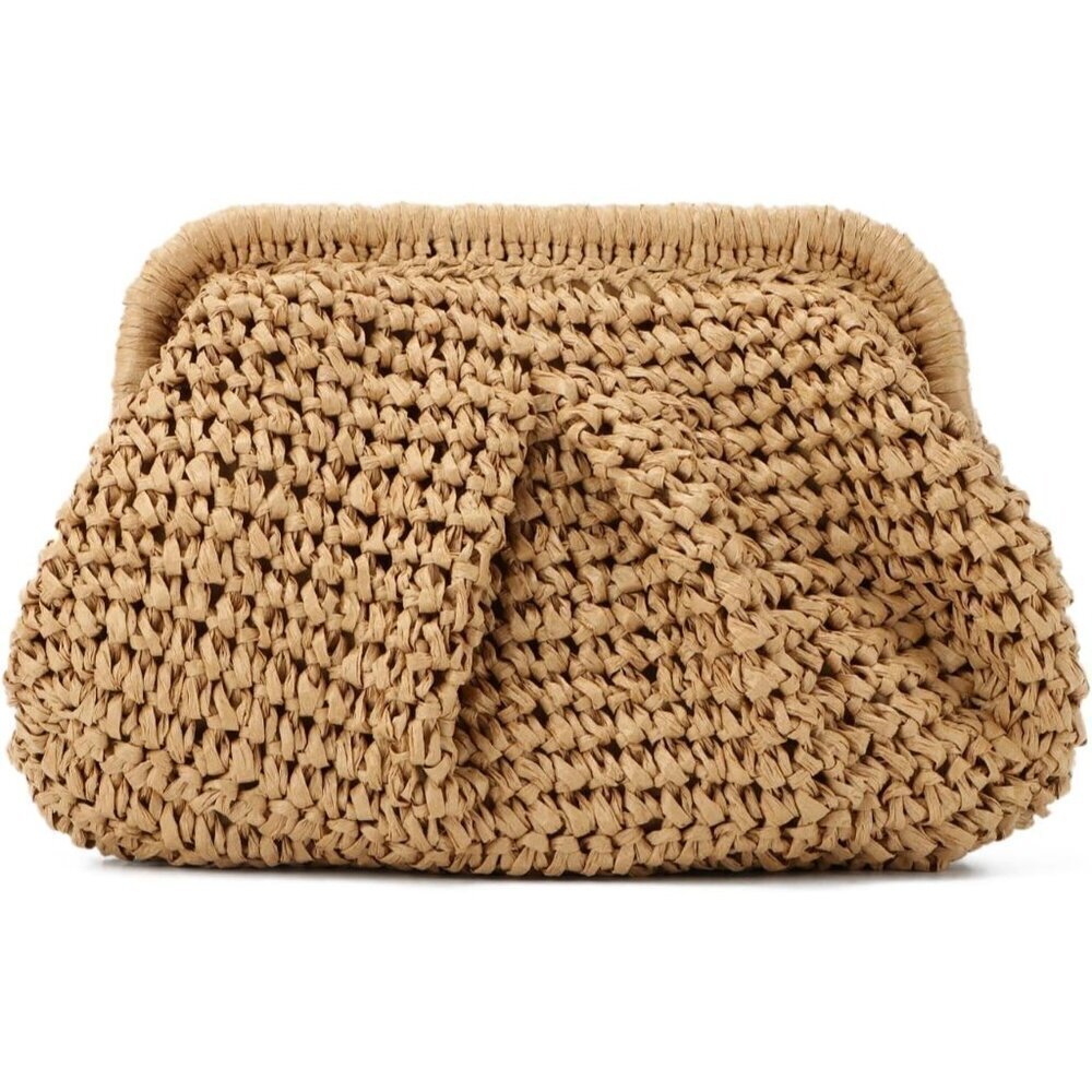 ❤️ Purses for Women Small Woven Dumpling Bag Summer Beach Crossbody Stylish look